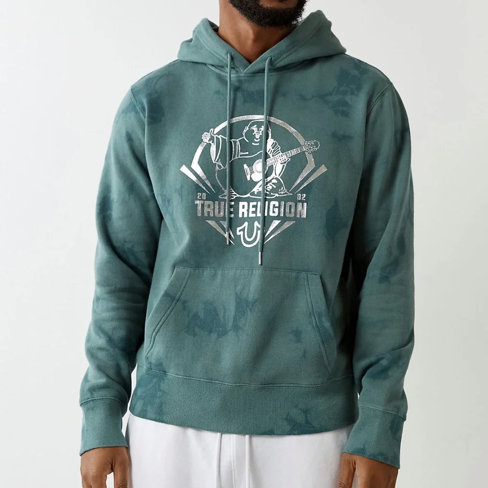 TRUE RELIGION TIE DYE‎ BUDDHA LOGO HOODIE